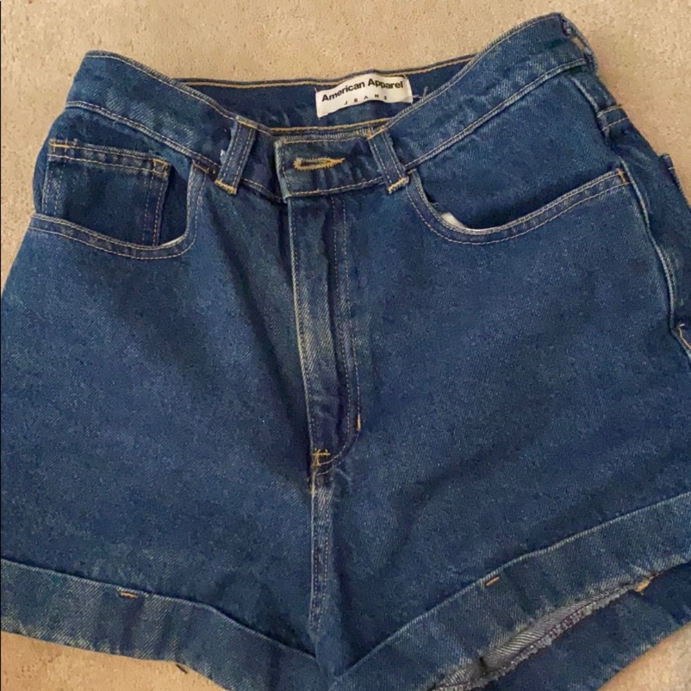 AA Blue High Waisted Shorts